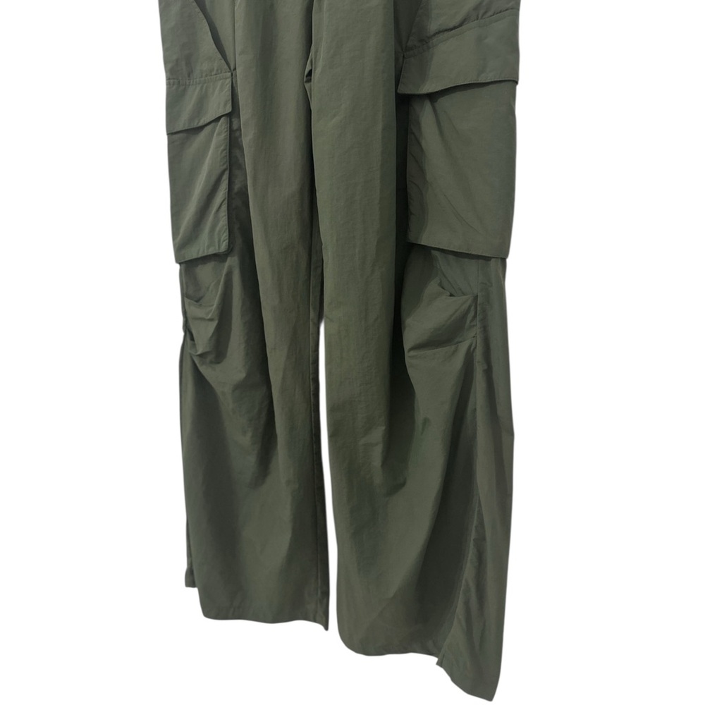 HALARA Mid Rise Button Zipper Side Pocket Wide Leg Casual Cargo Pants XL X-LARGE - Picture 8 of 11